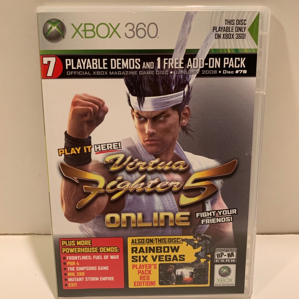 XBOX 360- ASSORTED DEMOS GAME DISC.